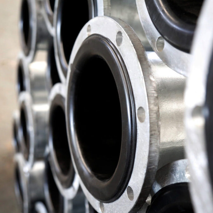 Poly lined flange